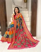 Georgette Printed Saree for Women 