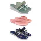 Combo of Flats with Slippers & Heels for Women 