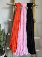 Cotton Blend Solid Dupatta for Women 