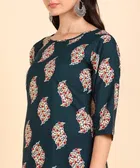 Crepe Block Print Women's Kurta with Pant Set 