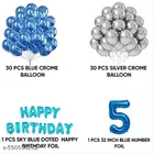 62 Pcs Pcs 5th Birthday Decoration kit, Multicolour, Set of 1