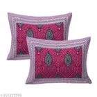 Cotton Queen Bedsheet with 2 Pillow Cover 