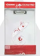 Kores Paper clipboard Writing pad, exam Board for Kids/Students, Transparent exam pad 