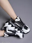 Solid Mesh Sneakers for Women 