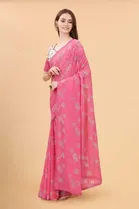 Trendy Zoya Silk Saree with Blouse Piece For Women 