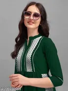 Naira Cut Rayon Embellished Kurti for Women 