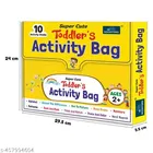 Super Cute Toddler's Activity Bag Set Of 10 Activity Books For Kids| Gift Bag For Children