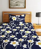 Polycotton Single Bedsheet 60x90 Inch with 1 Pillow Cover 