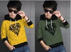 Cotton Blend Round Neck Hoodies for Boys 