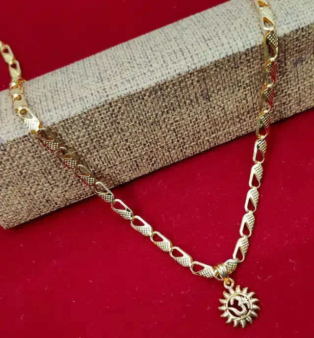 Gold Plated Pendant with Chain