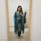 Embroidered Anarkali Suit for Women 