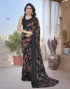 Chiffon Printed Saree for Women 