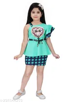 Cotton Blend Dress for Girls 