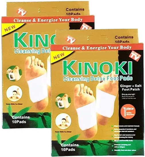 Kinoki 10 Pcs Cleansing Foot Patches (Pack of 2)