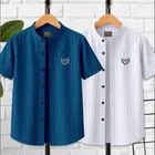 Striped Cotton Blend T-Shirt for Boys 