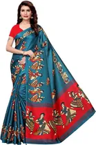 Yashika Designer Women's Saree Art Silk With Unstitched Blouse Piece 