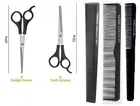 Plastic 5 Pcs Hair Care Comb Set (Black, Set of 1)