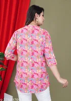 Rayon Three Quarter Sleeves Top for Women 