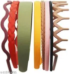 Hair Bands for Women (Multicolor, Pack of 8)