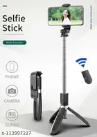 Plastic Earphonix Wireless Bluetooth Foldable Mini Tripod Extendable Selfie Stick 