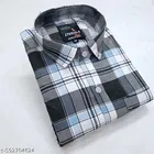 Cotton Blend Checked Shirt for Men, Multicolour 