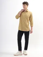 100% Cotton Full Sleeves Solid Shirt for Men 
