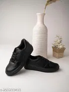 Solid Synthetic Slip-on Sneakers for Women 