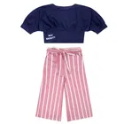 Polyester Printed Clothings Set for Girls 