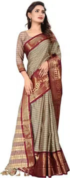 Cotton Embellished Saree for Women 