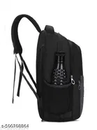 Polyester Backpack for Men & Women, Black