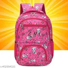 Polyester Backpack Bag, Pink
