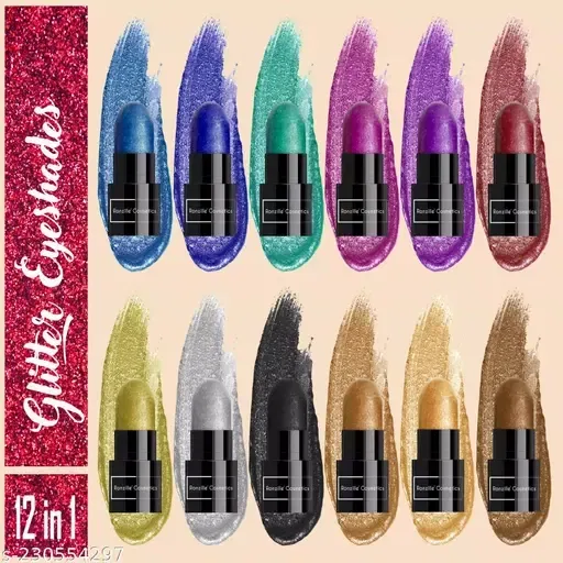 RONZILLE Long Lasting Eye Shadow Lid sticks (Pack Of 12)