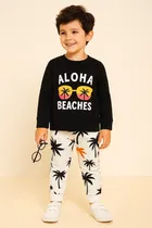 Hoisery Printed Clothing Set for Boys 