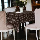 Polyester Table Cover (Brown, 54x40 Inch)
