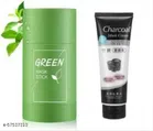 Charcoal Face Mask & Green Mask Stick (Set of 2)