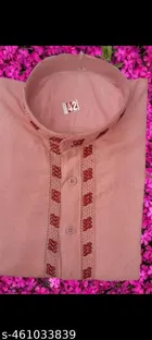 Cotton Solid Kurta for Men, Maroon & Pink, Pack of 2 