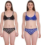 Cotton Blend Lingerie Set for Women 