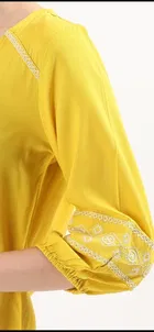 Casual Regular Sleeves Embroidered Short Kurti 