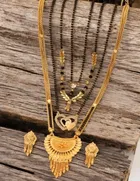 Combo of 4 Pcs Mangalsutras with Earrings Set for Women 