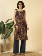Tie Up Georgette Kurti for Women 