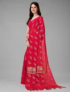 Georgette Foil Printed Saree for Women 