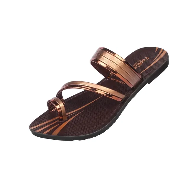 Flats for Women (Brown, 8)