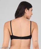 Cotton Blend Solid Padded Bra for Women 