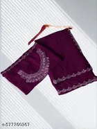 Georgette Saree for Women, Purple 