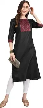 Women Cotton Blend Printed Kurta 