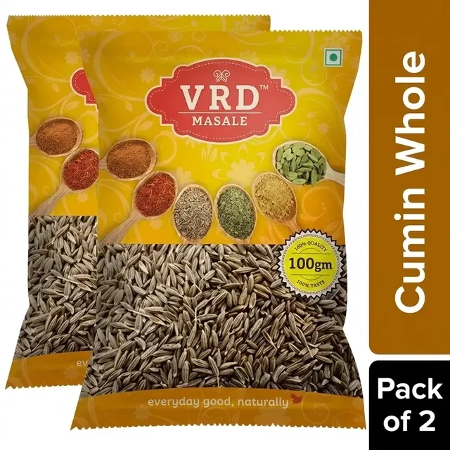 VRD Cumin (Jeera) Whole 2X100 g - Set of 2