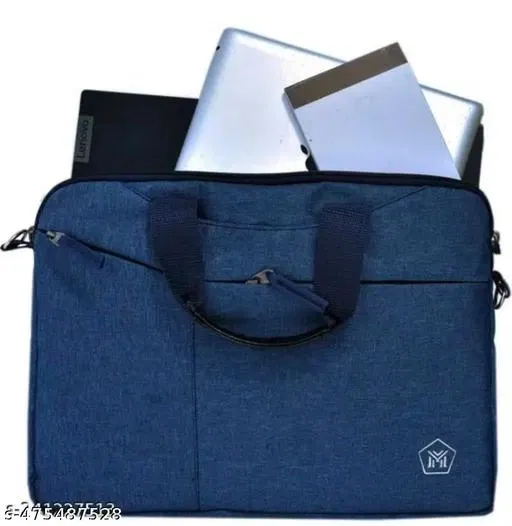 Polyester Laptop Bag for Men, Blue