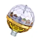 Golden Crystal LED Lamp | Color Changing | Dual Disco Light | Pack of 1