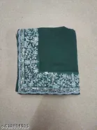Georgette Saree for Women, Green 