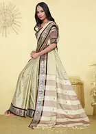 शारदा क्रिएशन कॉटन एम्बेलिशड साड़ी 